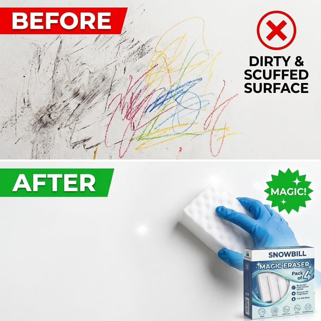 Magic Eraser Sponge - Pack of 4