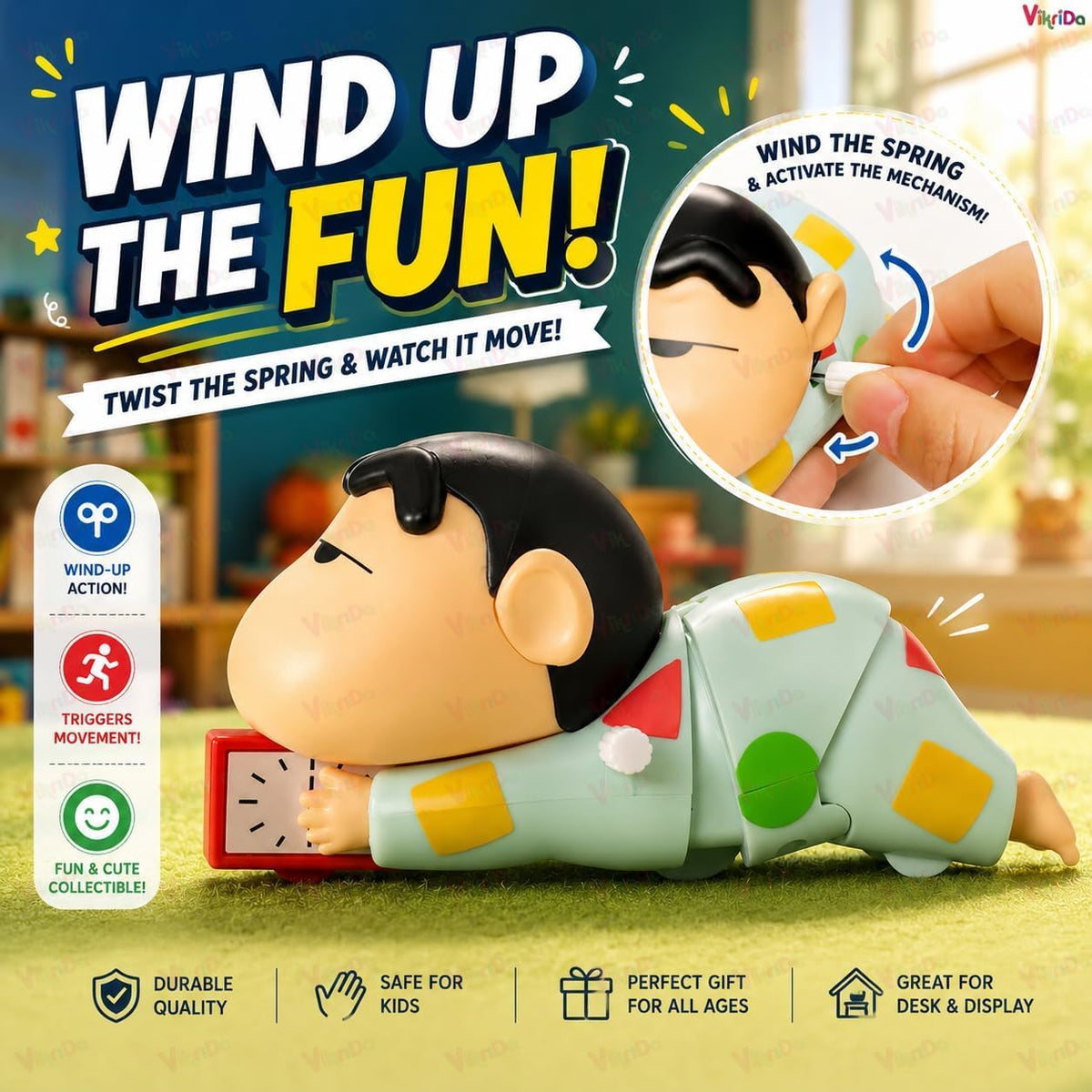 Cute Shinchan Crawling Toy for Toddlers