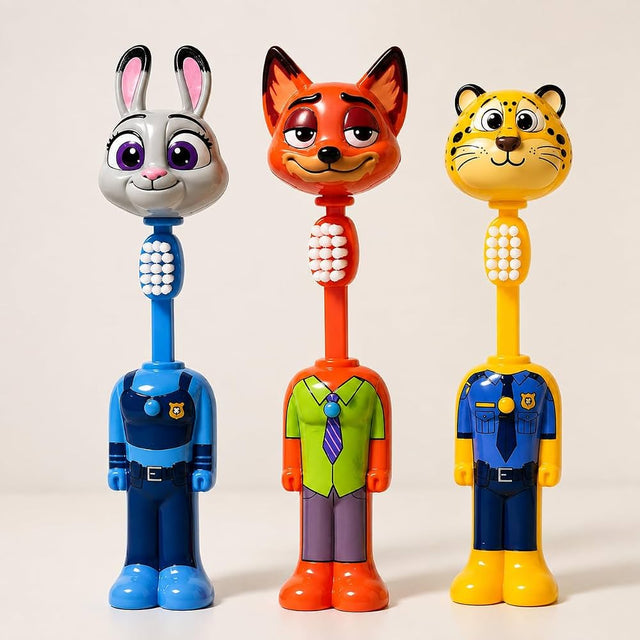 Cartoon Kids Toothbrush Set of 3