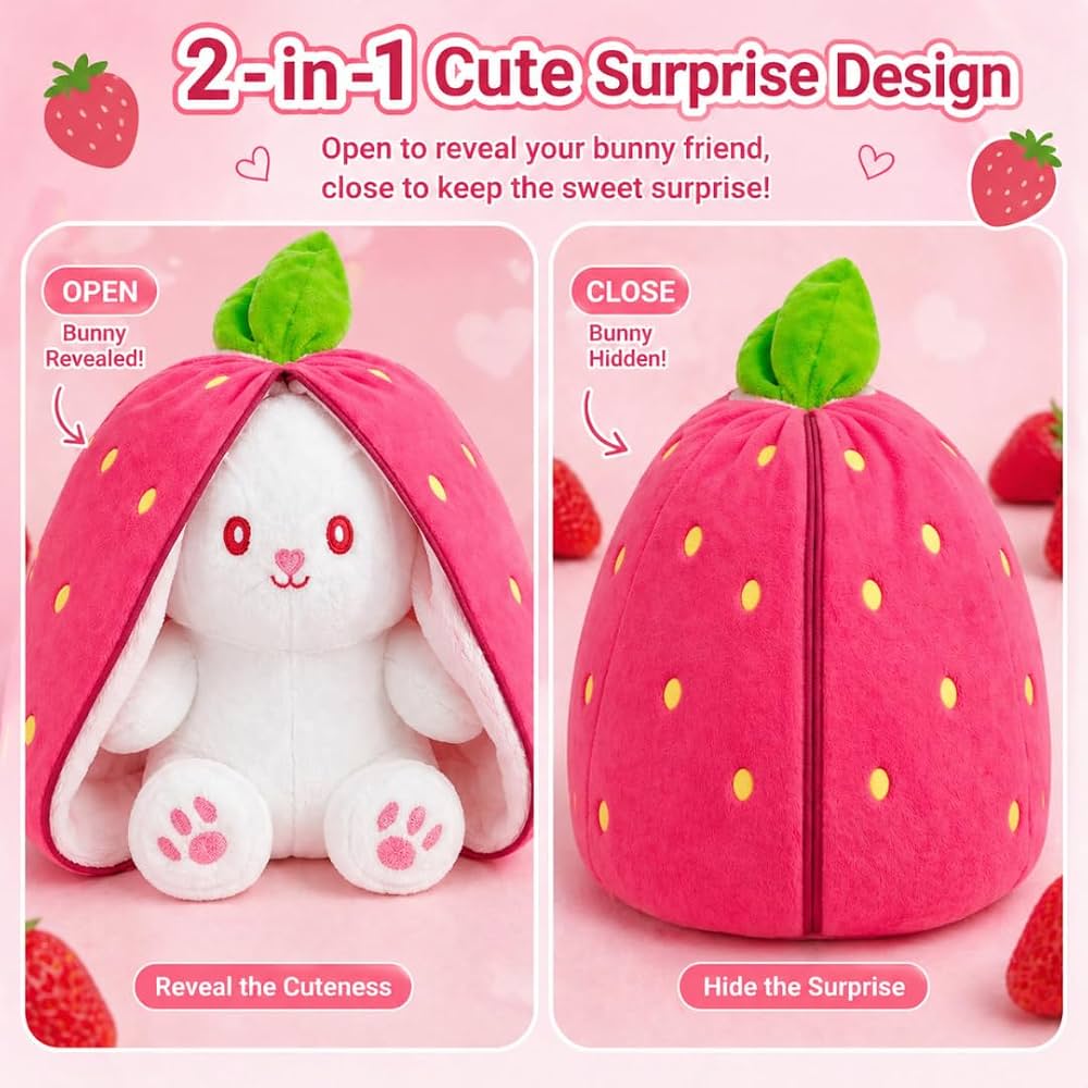 Pink Reversible Plushie