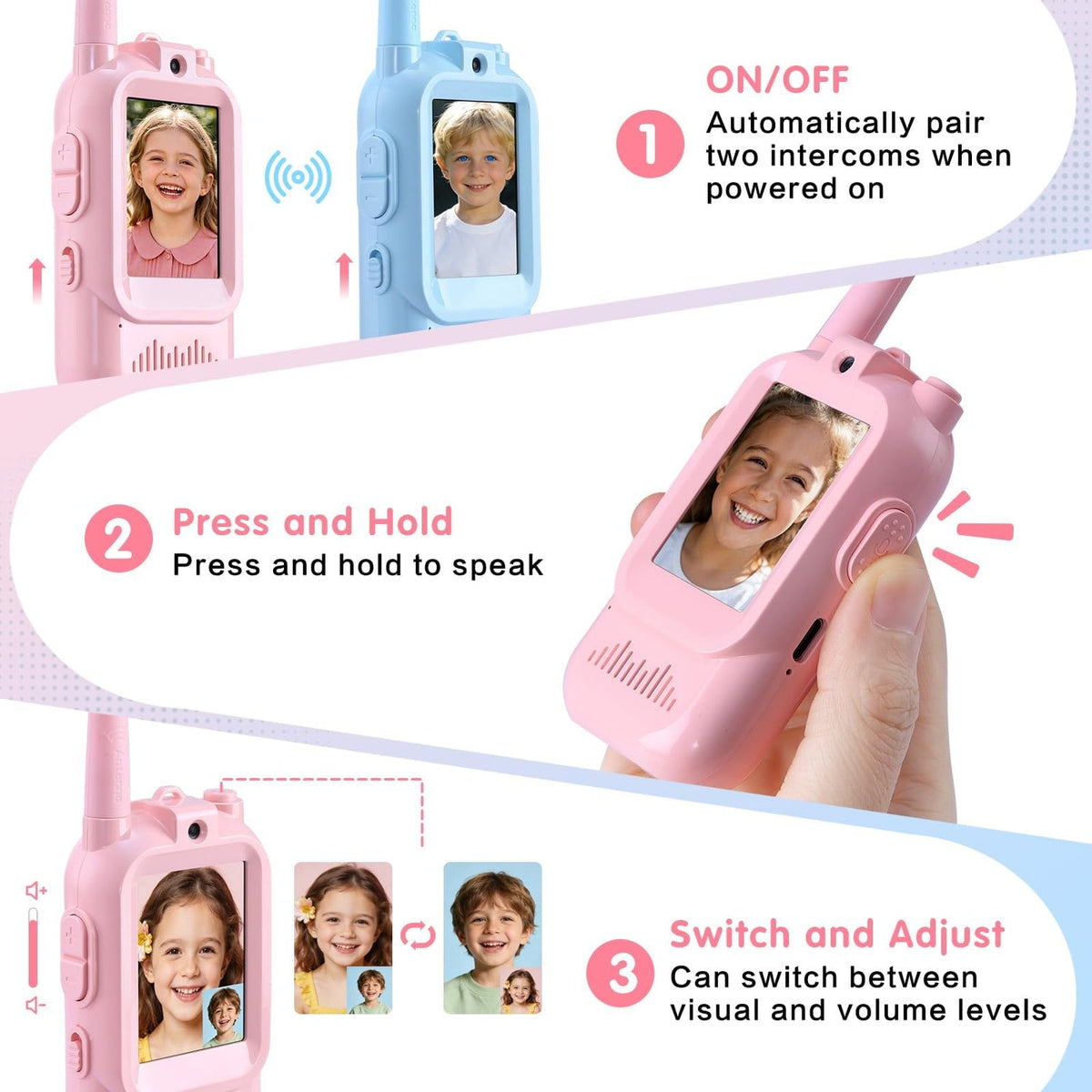 Kids Walkie Talkie - Set of 2