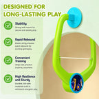 Wall Hanging Table Trainer Tenis for Kids | Indoor Ping Pong Game Set with 2 Rackets and 6 Balls