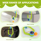 Wall Hanging Table Trainer Tenis for Kids | Indoor Ping Pong Game Set with 2 Rackets and 6 Balls