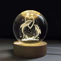 3D Crystal Ball (Loving Dolphin) - For Home Decoration