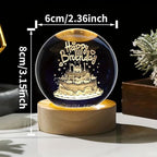 3D Crystal Ball (Birthday Edition) - Beat For Home Decore