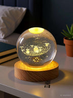 3D Crystal Ball (Solar System) - Best for Home Decore