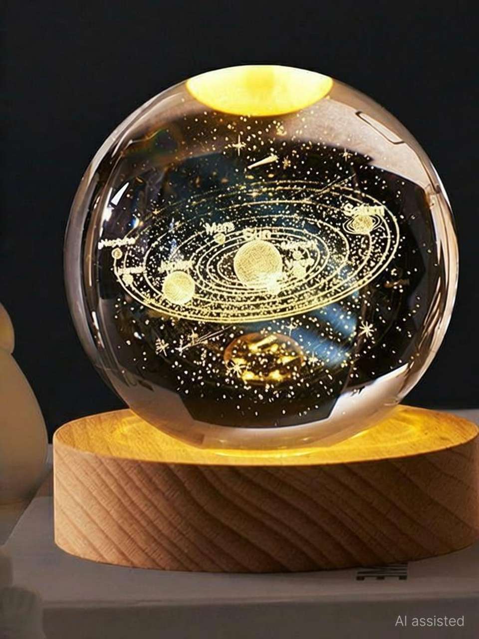 3D Crystal Ball (Solar System) - Best for Home Decore