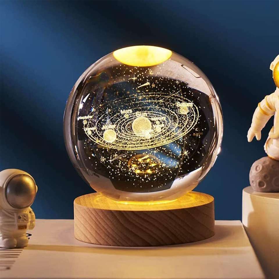 3D Crystal Ball (Solar System) - Best for Home Decore