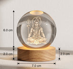 3d Crystal Ball( Mahadev) - Best for Home Decore
