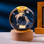 3D Crystal Ball (Loving Dolphin) - For Home Decoration