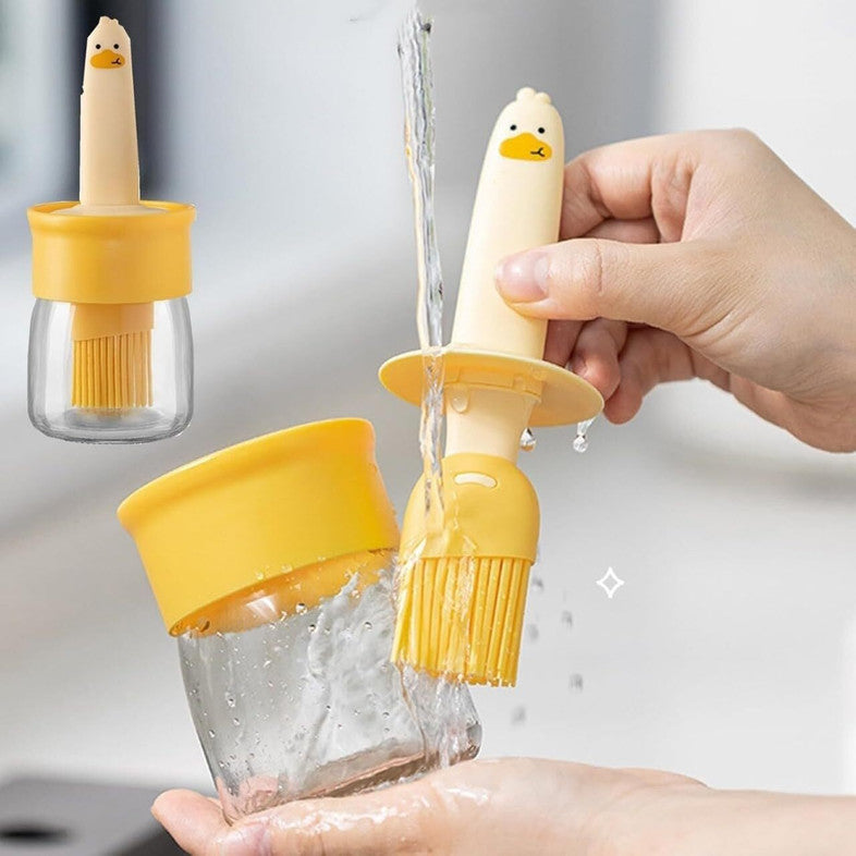 Cute Oil Brush with Dispenser - Pack Of 2
