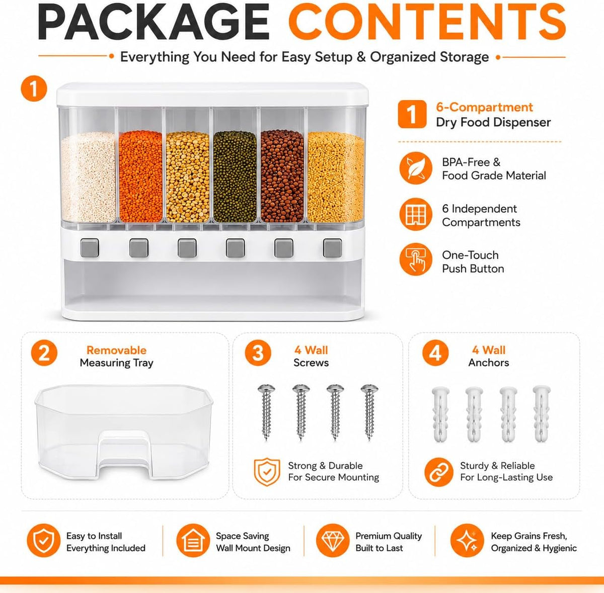 Multi Storage Container for Kitchen