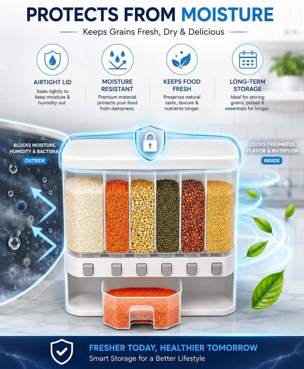 Multi Storage Container for Kitchen