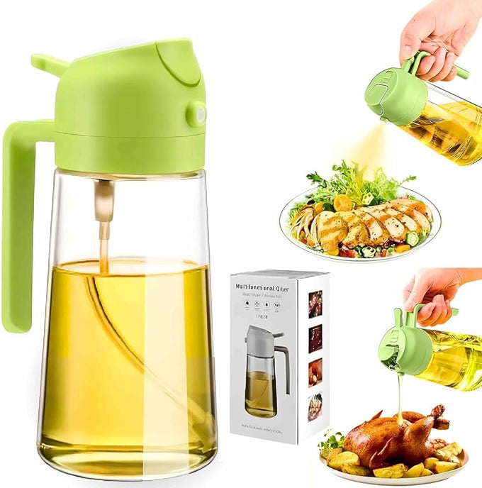 Oil Dispenser Bottle 2 in 1 (Spray & Dispenser) - 500 Ml