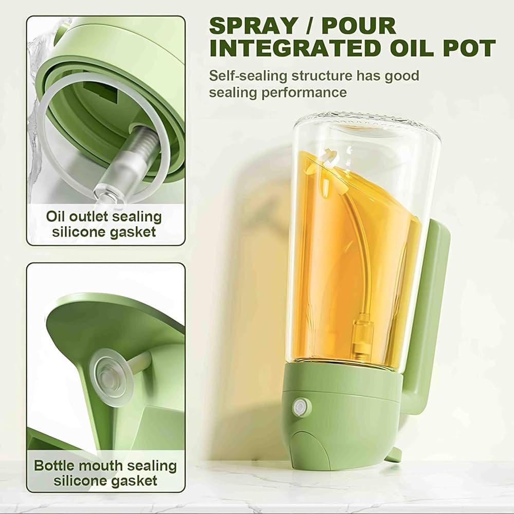 Oil Dispenser Bottle 2 in 1 (Spray & Dispenser) - 500 Ml