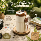 Cute Stainless Steel Coffee Mug with Temperature -420 Ml