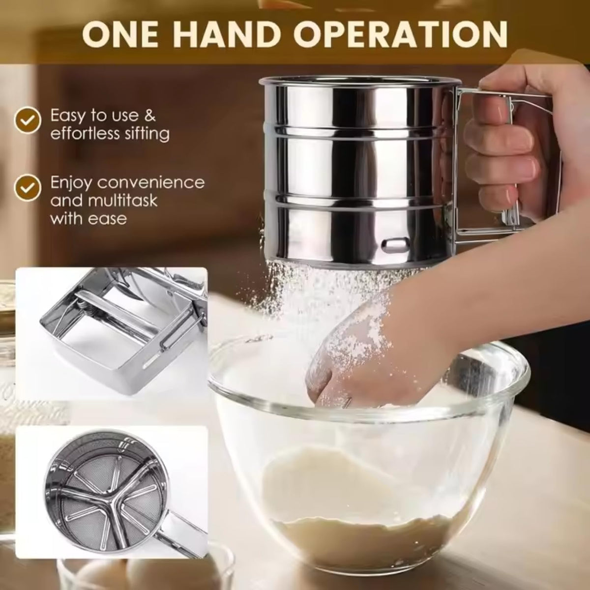 Stainless Steel Flour Shifter